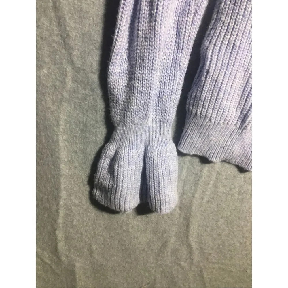 Womens Loft Sweater Ruffle Wrist Casual Mock Neck Winter Feminine Designed - Picture 2 of 5